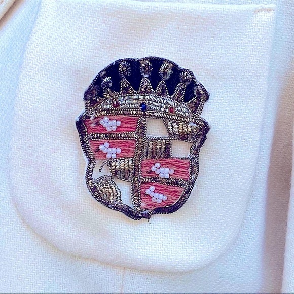 𝅺VINTAGE Unionmade ILGWU jacket sz S/M blazer embroidered crest AFLCIO 60s 50s - Picture 2 of 16